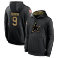 Crovyle D.Cowboys #9 KaVontae Turpin Player Black Salute to Service Pullover Hoodies Limited Stitched Jerseys