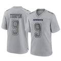 Crovyle D.Cowboys #9 KaVontae Turpin Player Gray Atmosphere Fashion Home Game Stitched Jerseys