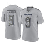 Crovyle D.Cowboys #9 KaVontae Turpin Player Gray Atmosphere Fashion Home Game Stitched Jerseys