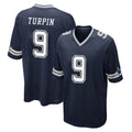 Crovyle D.Cowboys #9 KaVontae Turpin Player Navy Home Game Stitched Jerseys