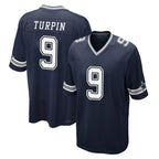 Crovyle D.Cowboys #9 KaVontae Turpin Player Navy Home Game Stitched Jerseys