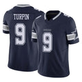 Crovyle D.Cowboys #9 KaVontae Turpin Player Navy Limited Vapor F.U.S.E. Home Game Stitched Jerseys