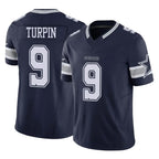 Crovyle D.Cowboys #9 KaVontae Turpin Player Navy Limited Vapor F.U.S.E. Home Game Stitched Jerseys