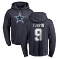 Crovyle D.Cowboys #9 KaVontae Turpin Player Navy Pullover Hoodies Limited Stitched Jerseys
