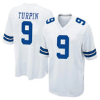 Crovyle D.Cowboys #9 KaVontae Turpin Player White Home Game Stitched Jerseys