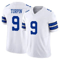 Crovyle D.Cowboys #9 KaVontae Turpin Player White Limited Vapor F.U.S.E. Home Game Stitched Jerseys