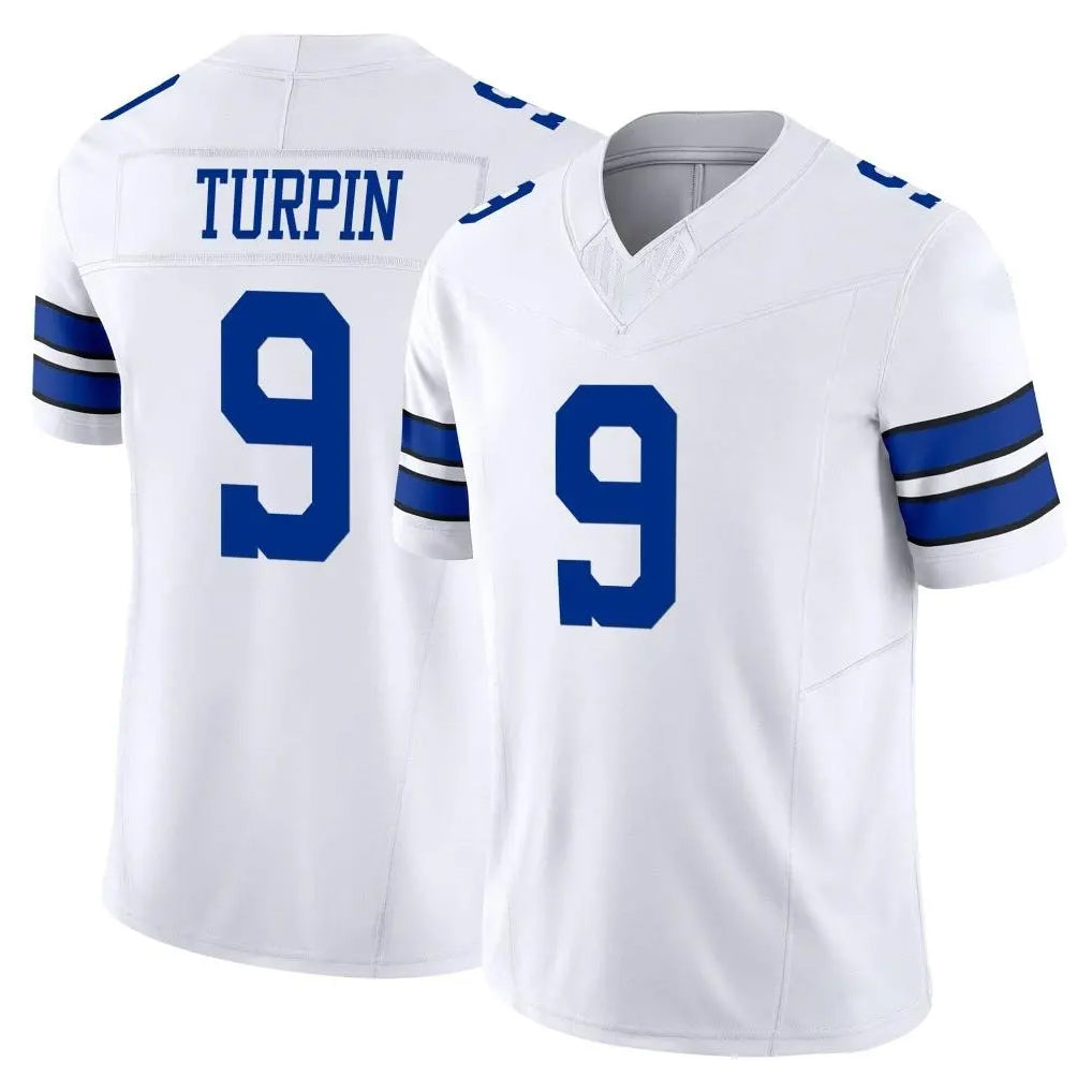 Crovyle D.Cowboys #9 KaVontae Turpin Player White Limited Vapor F.U.S.E. Home Game Stitched Jerseys