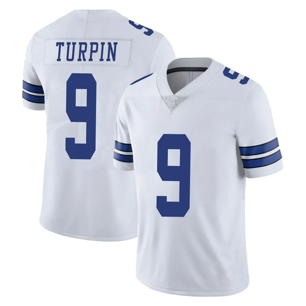 Crovyle D.Cowboys #9 KaVontae Turpin Player White Vapor Untouchable Limited Home Game Stitched Jerseys