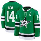 Crovyle D.Stars #14 Jamie Benn Kelly Green Home Premium Jerseys