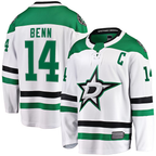 Crovyle D.Stars #14 Jamie Benn White Breakaway Jerseys