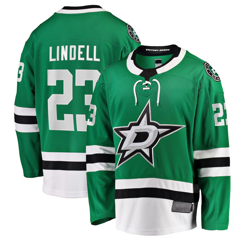 Crovyle D.Stars #23 Esa Lindell Kelly Green Breakaway Jerseys
