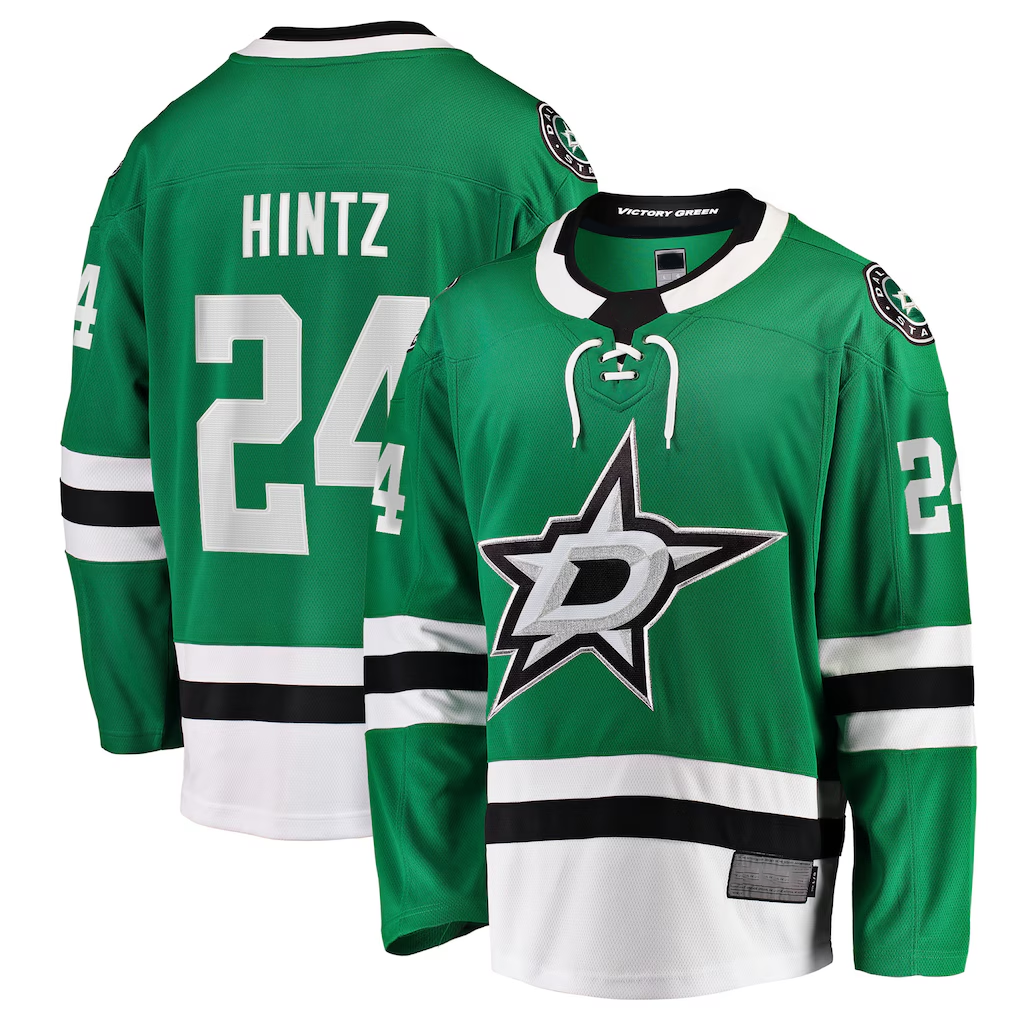 Crovyle D.Stars #24 Roope Hintz Kelly Green Home Breakaway Player Jerseys