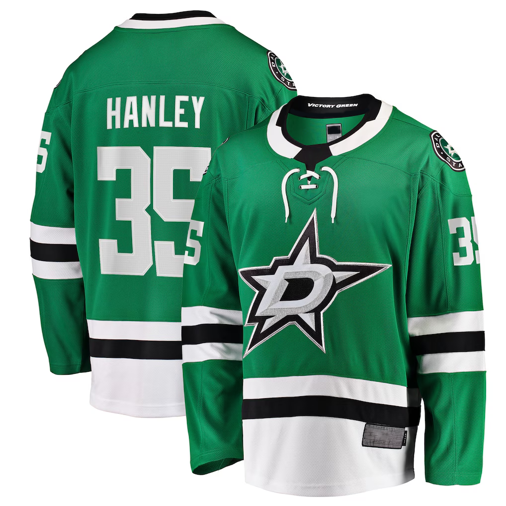 Crovyle D.Stars #35 Joel Hanley Kelly Green Breakaway Player Jerseys