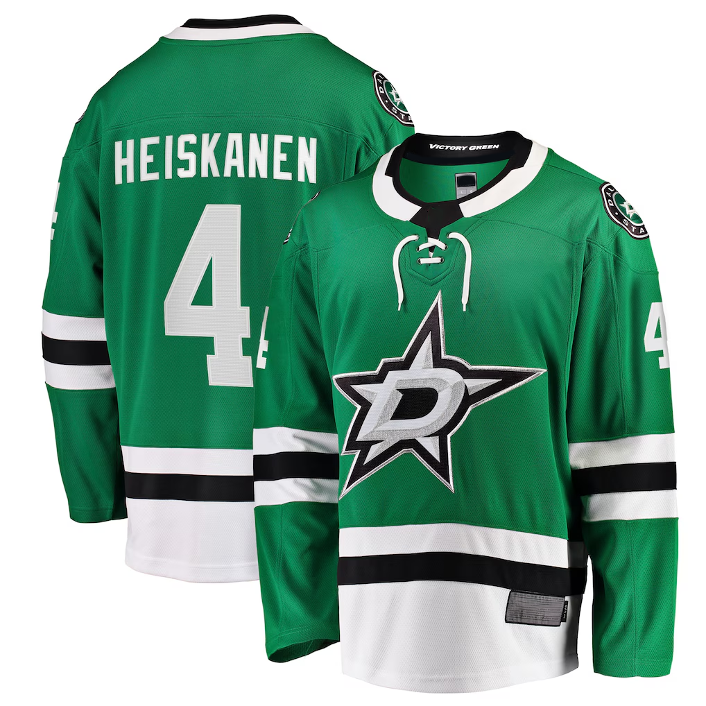 Crovyle D.Stars #4 Miro Heiskanen Kelly Green Team Color Breakaway Player Jerseys