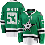 Crovyle D.Stars #53 Wyatt Johnston Kelly Green Home Breakaway Player Jerseys