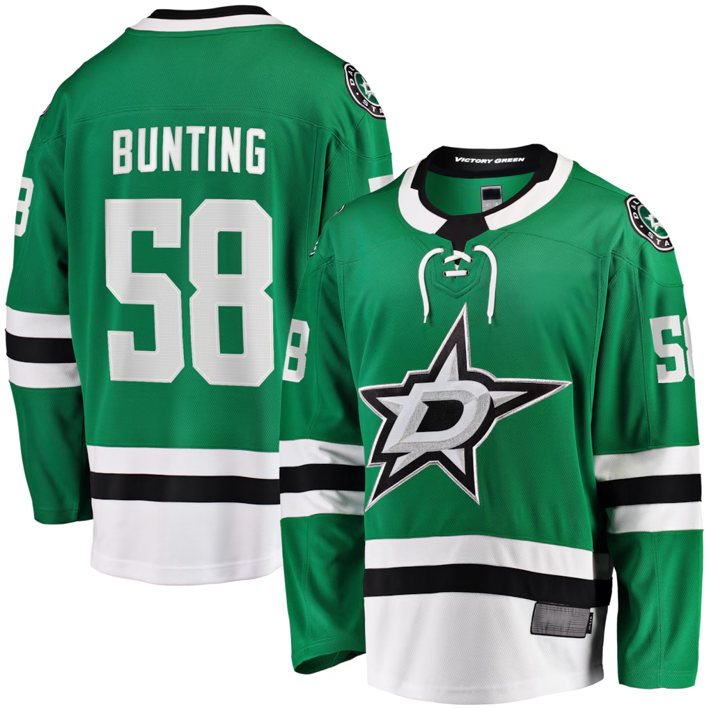 Crovyle D.Stars #58 Michael Bunting Kelly Green Home Breakaway Jerseys