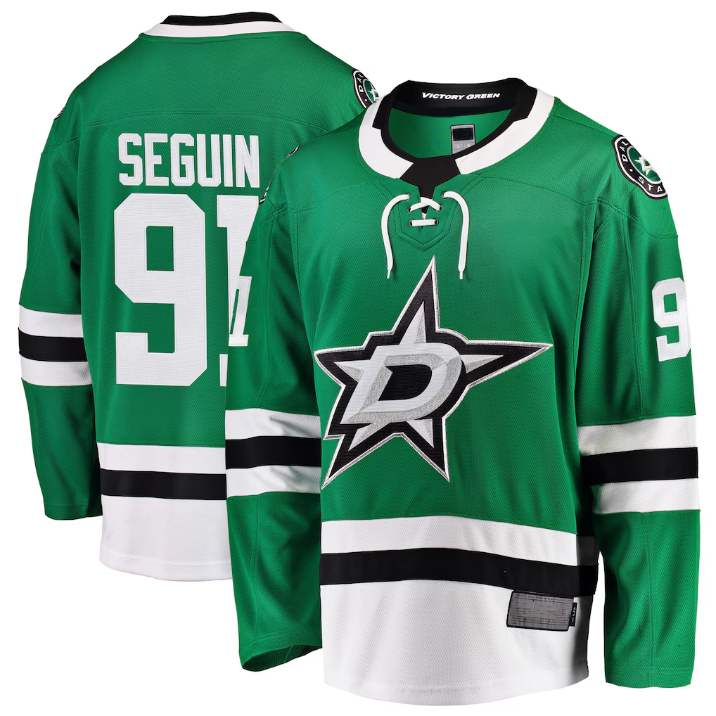 Crovyle D.Stars #91 Tyler Seguin Green Breakaway Player Jerseys