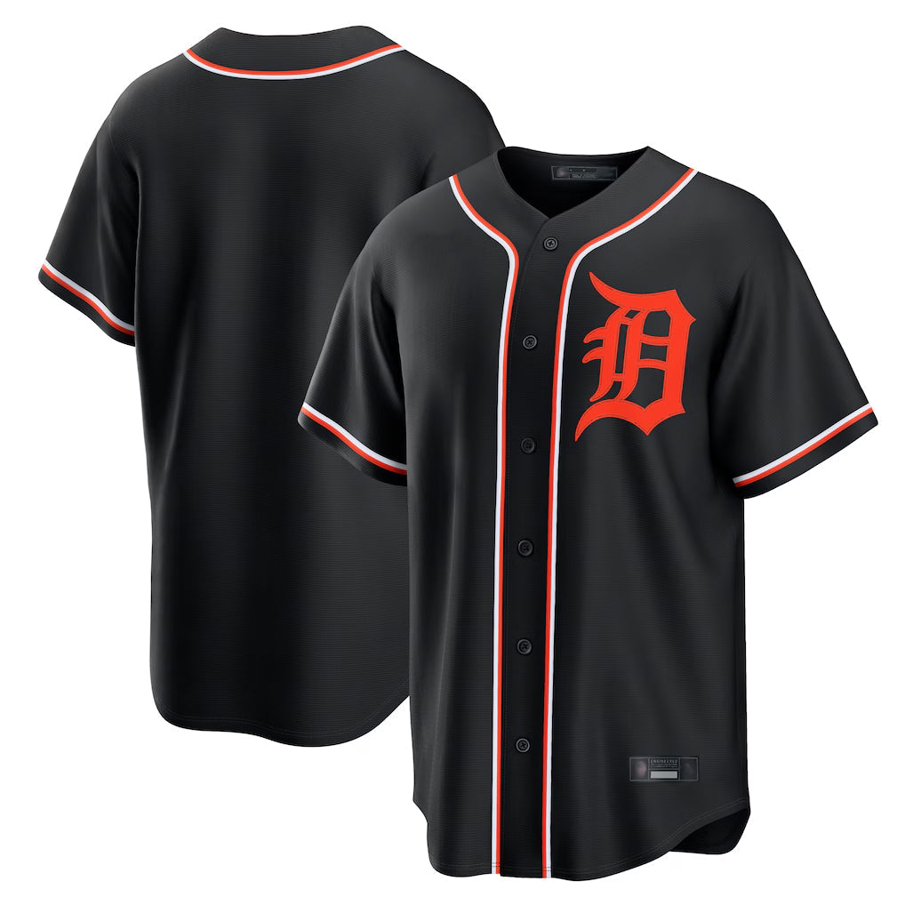 Crovyle D.Tigers Black Fashion Out Home Game Blank Player Stitched Jerseys