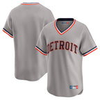 Crovyle D.Tigers Gray Cooperstown T-shirt Home Game Blank Player Stitched Jerseys