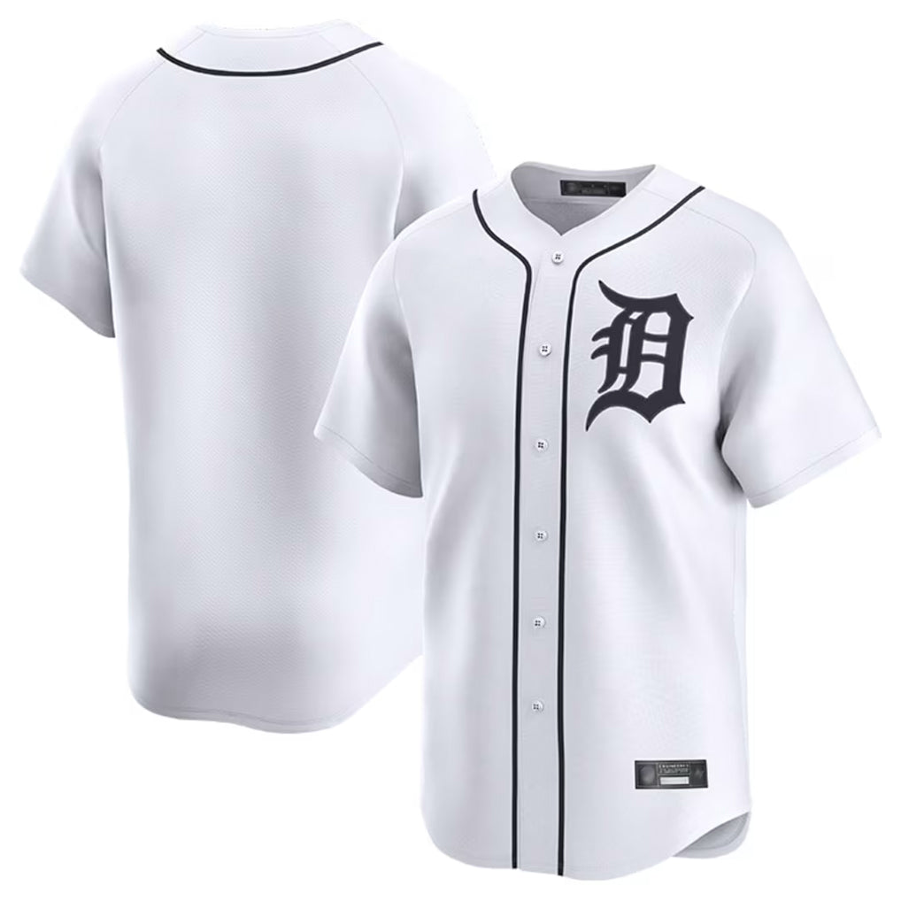 Crovyle D.Tigers White Home Limited Blank Player Stitched Jerseys