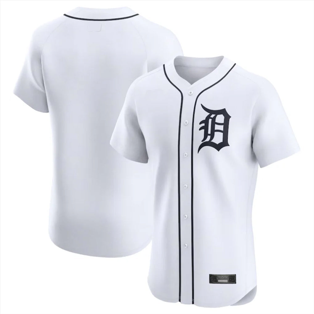 Crovyle D.Tigers White Limited Elite Home Blank Player Stitched Jerseys