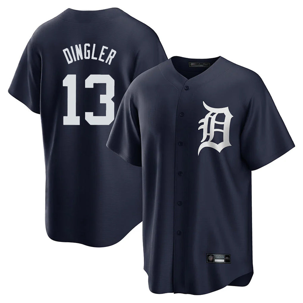 Crovyle D.Tigers #13 Dillon Dingler Player Navy Game Home Stitched Jerseys