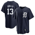Crovyle D.Tigers #13 Dillon Dingler Player Navy Game Home Stitched Jerseys