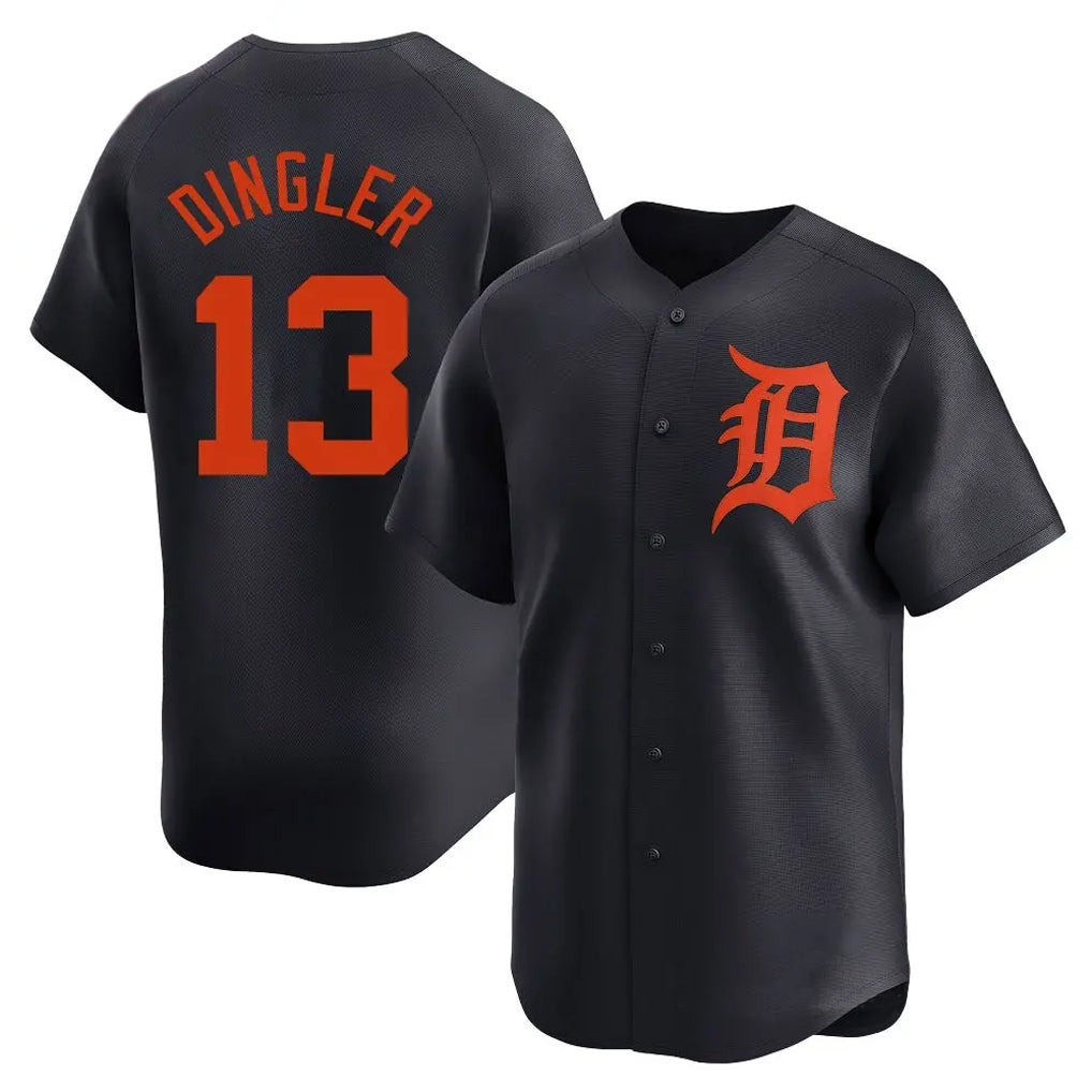 Crovyle D.Tigers #13 Dillon Dingler Player Navy Home Limited Stitched Jerseys