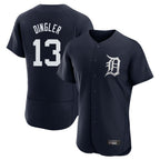 Crovyle D.Tigers #13 Dillon Dingler Player Navy Limited Elite Home Stitched Jerseys