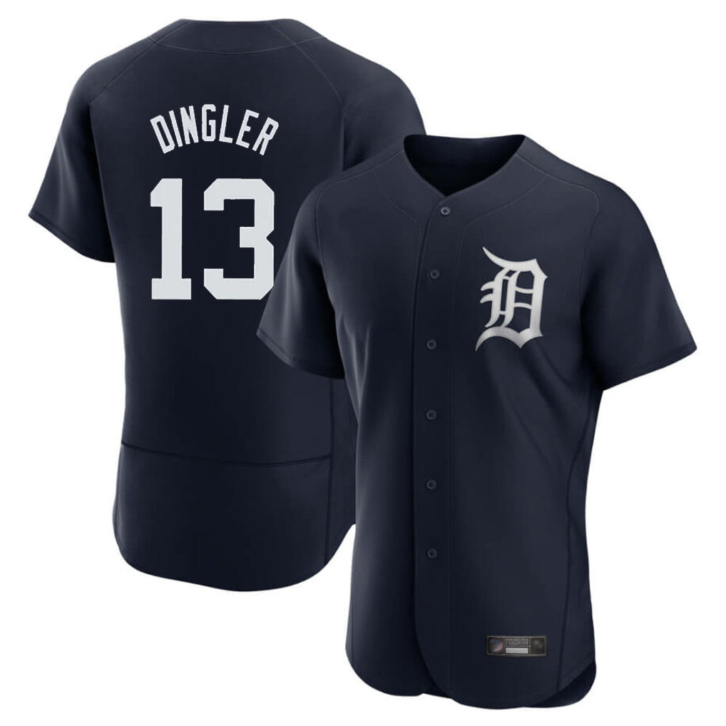 Crovyle D.Tigers #13 Dillon Dingler Player Navy Limited Elite Home Stitched Jerseys