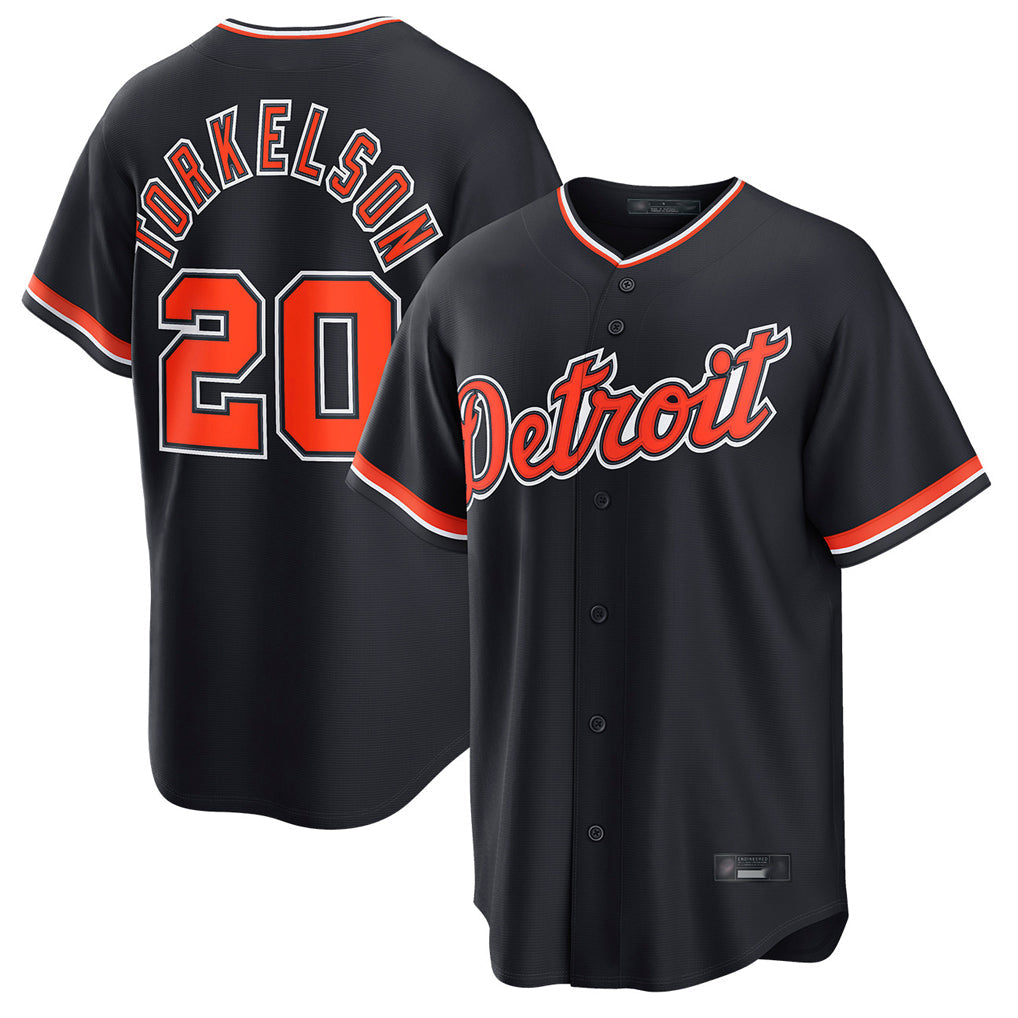 Crovyle D.Tigers #20 Spencer Torkelson Player Navy Home Game Stitched Jerseys