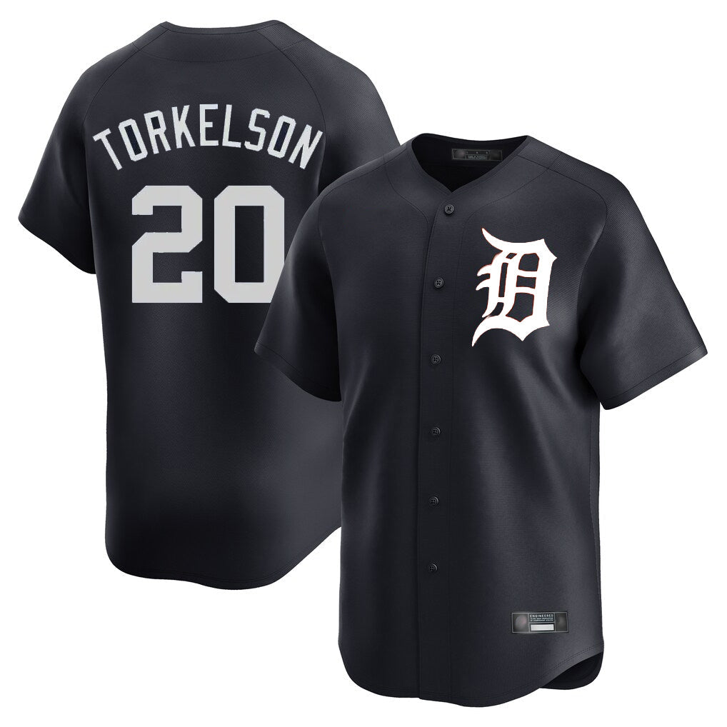 Crovyle D.Tigers #20 Spencer Torkelson Player Navy Home Limited Game Stitched Jerseys