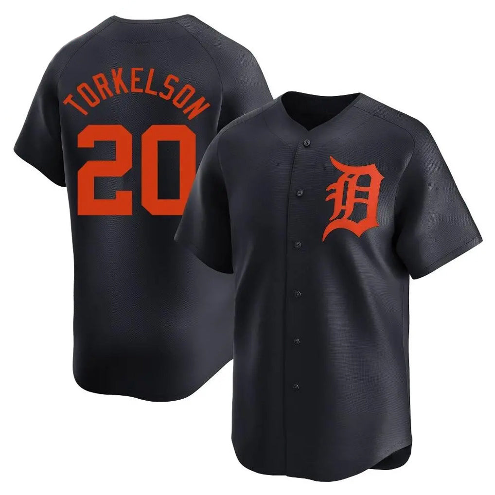 Crovyle D.Tigers #20 Spencer Torkelson Player Navy Home Limited Stitched Jerseys