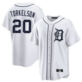 Crovyle D.Tigers #20 Spencer Torkelson Player White Home Game Stitched Jerseys