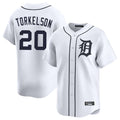 Crovyle D.Tigers #20 Spencer Torkelson Player White Home Limited Stitched Jerseys