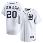 Crovyle D.Tigers #20 Spencer Torkelson Player White Home Limited Stitched Jerseys