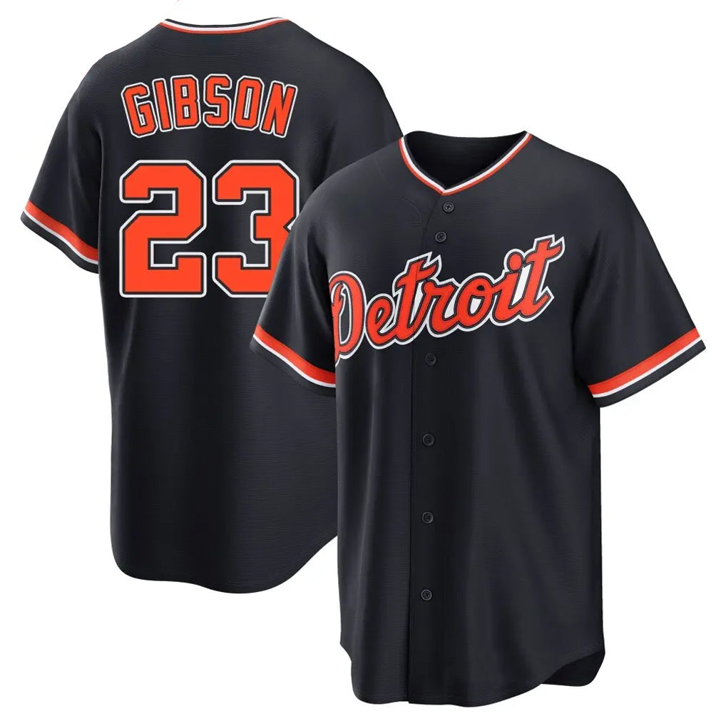 Crovyle D.Tigers #23 Kirk Gibson Player Navy Home Game Stitched Jerseys