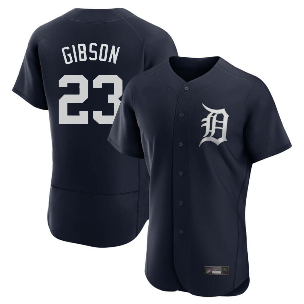 Crovyle D.Tigers #23 Kirk Gibson Player Navy Limited Elite Home Stitched Jerseys