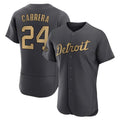 Crovyle D.Tigers #24 Miguel Cabrera Player Charcoal All-Star Limited Elite Home Stitched Jerseys