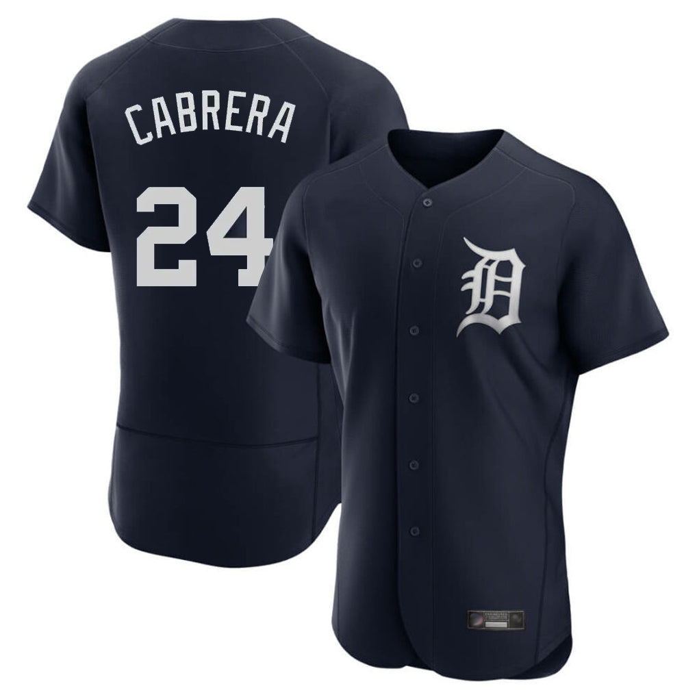 Crovyle D.Tigers #24 Miguel Cabrera Player Navy Limited Elite Home Stitched Jerseys