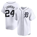 Crovyle D.Tigers #24 Miguel Cabrera Player White Home Limited Stitched Jerseys