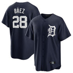 Crovyle D.Tigers #28 Javier B¨¢ez Player Navy Game Home Stitched Jerseys
