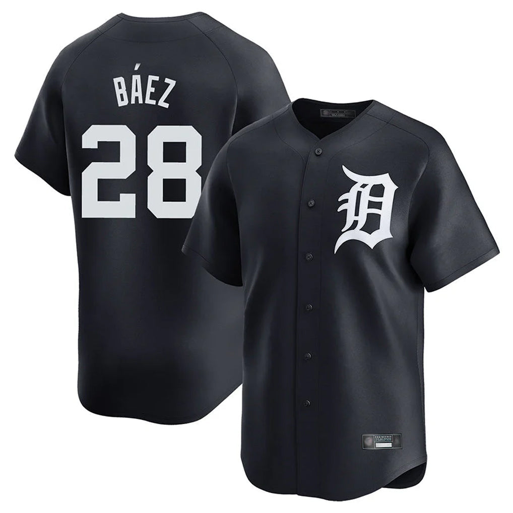 Crovyle D.Tigers #28 Javier B¨¢ez Player Navy Home Limited Game Stitched Jerseys