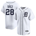 Crovyle D.Tigers #28 Javier B¨¢ez Player White Home Limited Stitched Jerseys