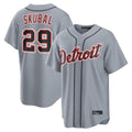 Crovyle D.Tigers #29 Tarik Skubal Player Gray Home Game Stitched Jerseys