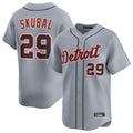 Crovyle D.Tigers #29 Tarik Skubal Player Gray Home Limited Stitched Jerseys