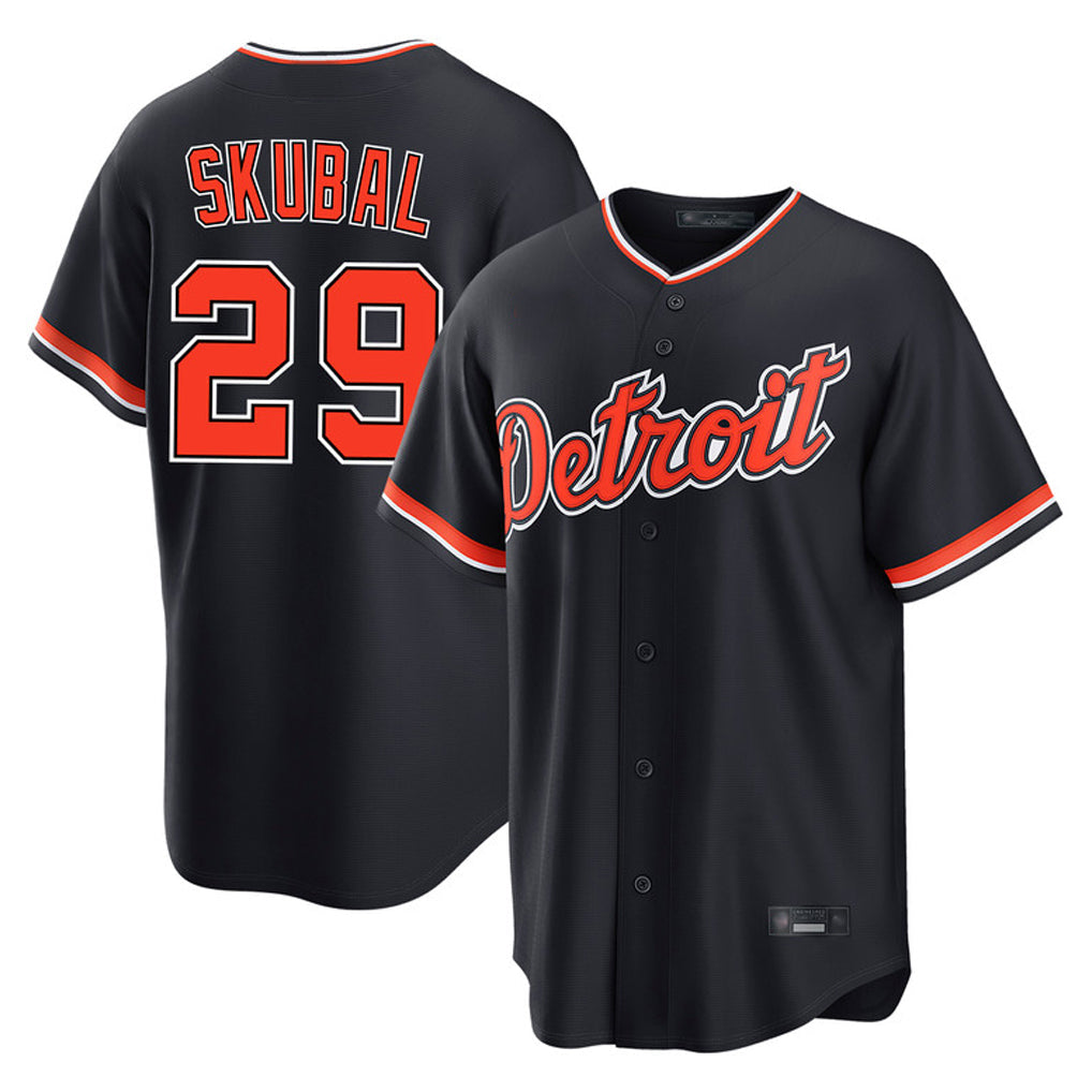 Crovyle D.Tigers #29 Tarik Skubal Player Navy Home Game Stitched Jerseys