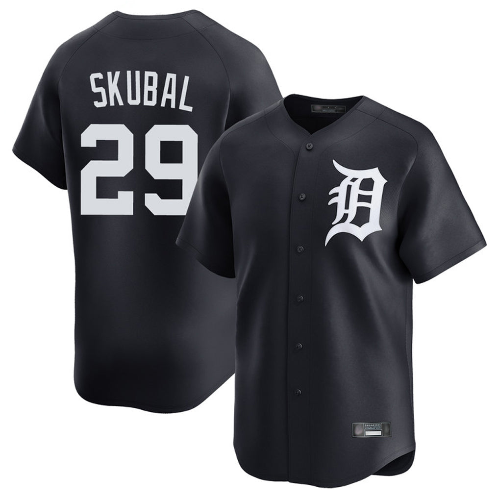 Crovyle D.Tigers #29 Tarik Skubal Player Navy Home Limited Game Stitched Jerseys