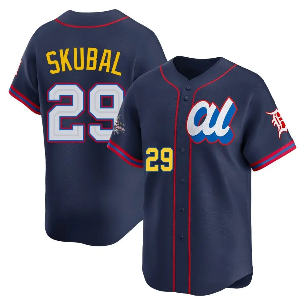 Crovyle D.Tigers #29 Tarik Skubal Player Navy Limited American League All-Star Edition Stitched Jerseys