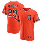 Crovyle D.Tigers #29 Tarik Skubal Player Orange Limited Elite Home Stitched Jerseys